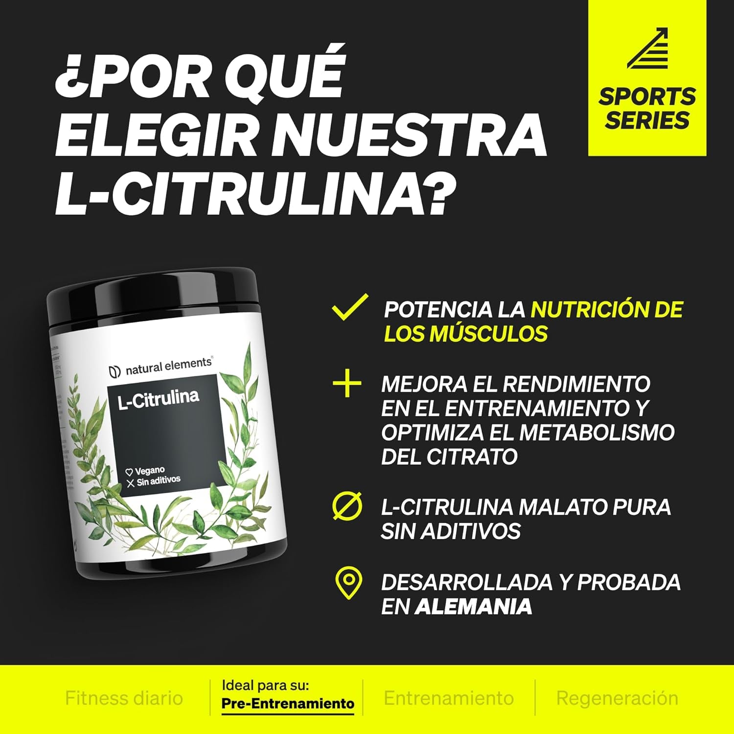 L-Citrulina En Polvo 500G - 8.000Mg* De Citrulina Malato Por Dosis Diaria - Alta Dosificación Y Pureza - Fórmula Óptima Para Utilizar Para Potencializar Tus Entrenamientos - Probado En Laboratorio